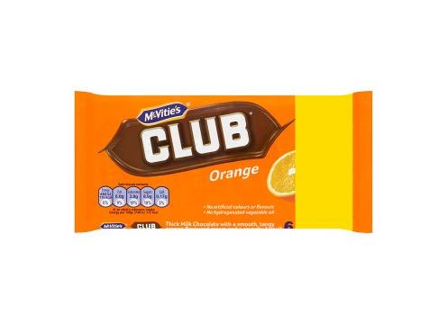 product image for McVities Club Orange 6 x 22g 