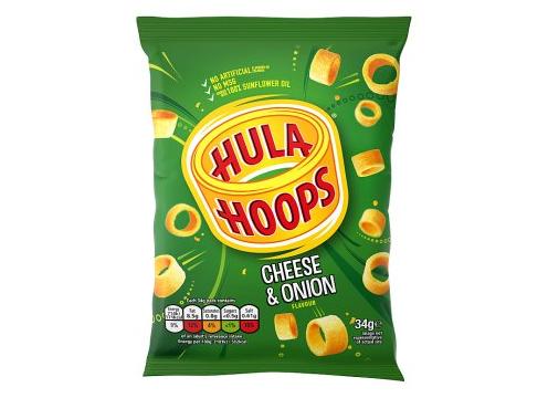 product image for Hula Hoops - Cheese & Onion 34g (BB 4/24)