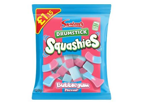 product image for Swizzels Drumstick Squashies Bubblegum Flavour 120g