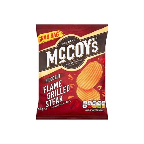 image of McCoy's Flame Grilled Steak Flavour Potato Crisps 45g