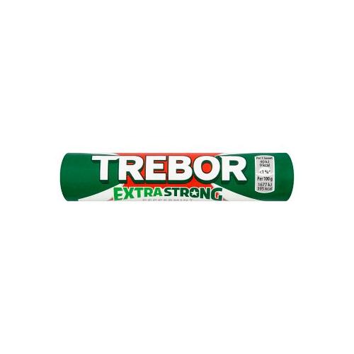 image of Trebor Extra Strong Peppermint Mints Roll 41.3g