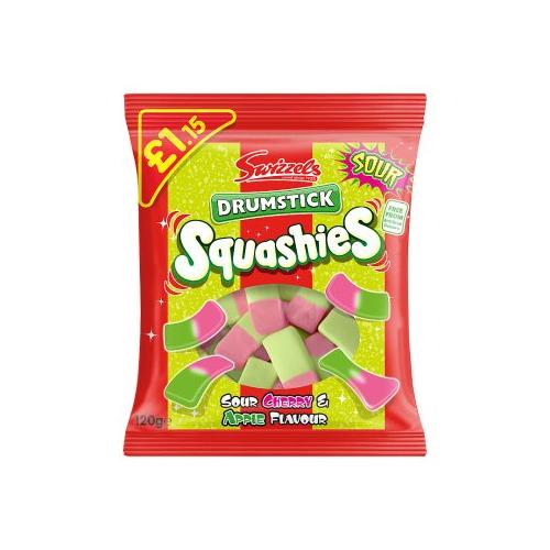 image of Swizzels Drumstick Squashies Sour Cherry & Apple Flavour 120g