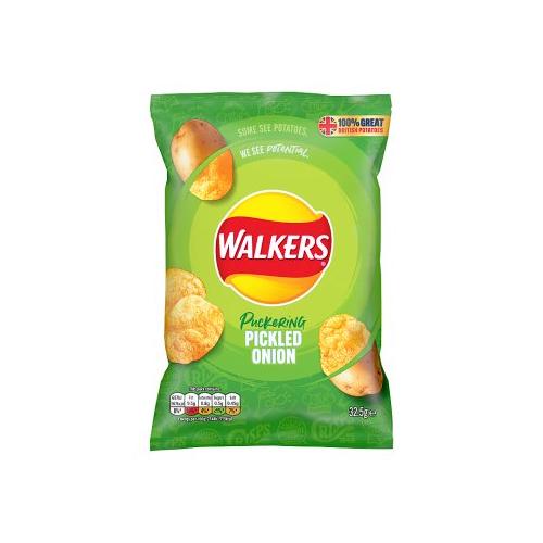 image of Walkers Pickled Onion 32.5g crisps (BB 2/24)