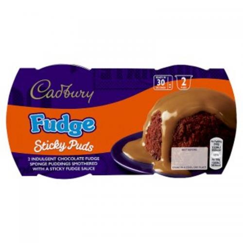 image of Cadbury Fudge Sticky Puds 2 x 95g