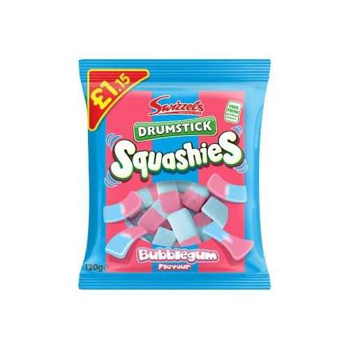 image of Swizzels Drumstick Squashies Bubblegum Flavour 120g