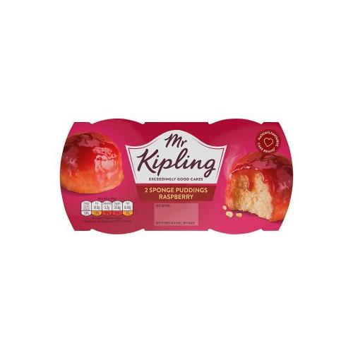 image of Mr Kipling Raspberry Sponge Puddings 2 x 95g