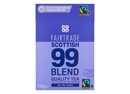 product image for Co-op Fairtrade Scottish 99 Blend 80 Tea Bags 250g