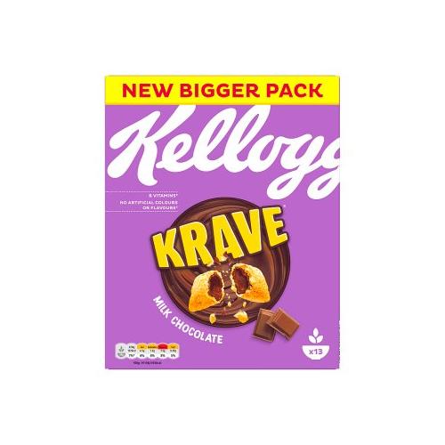 image of Kellogg's Krave Milk Chocolate 410g