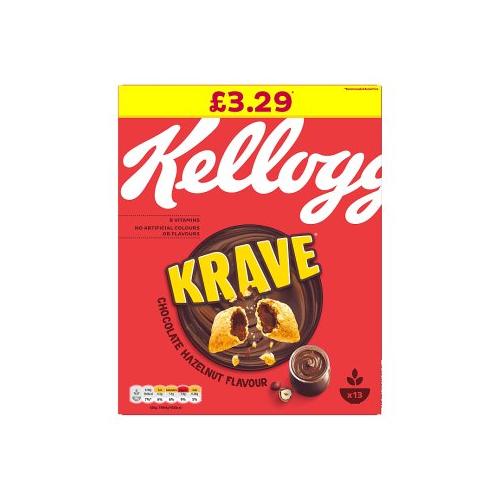 image of Krave Chocolate Hazelnut Flavour Cereal, 410g