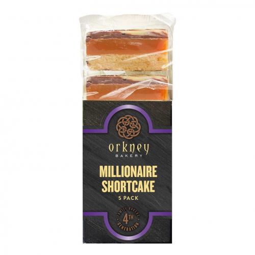 image of Orkney Bakery Millionaire Shortcake (5 Slices) 275g