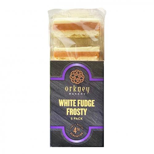 image of Orkney Bakery White Fudge Frosty (5 Slices) 190g
