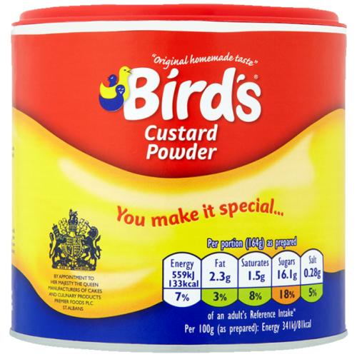 image of Birds Custard Powder Family 350g Tin