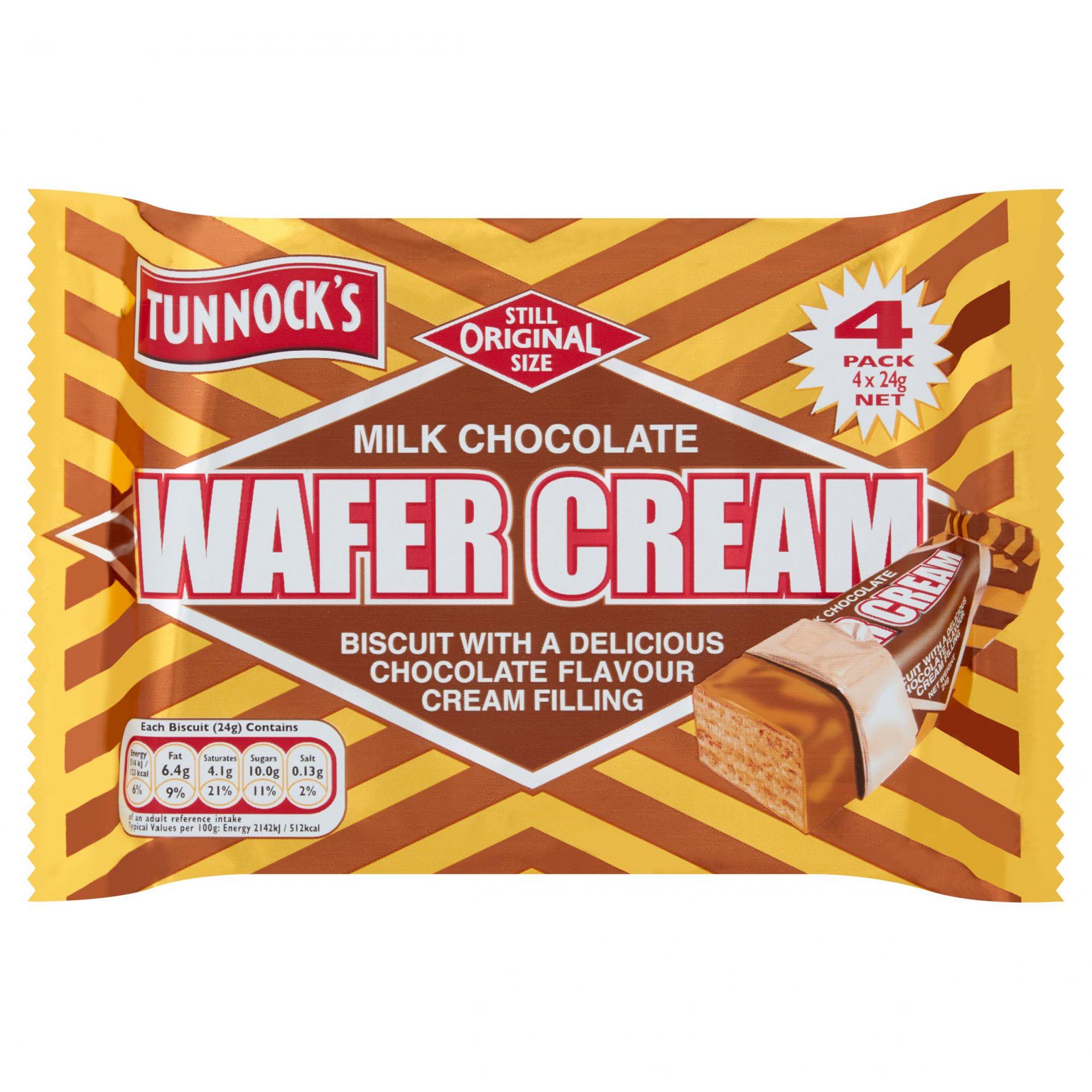 Tunnocks Wafer Cream 4 Pk - Importing your favorite British food to New ...