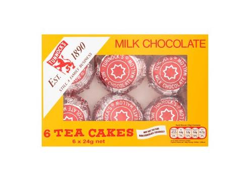 product image for Tunnocks Milk Chocolate Tea Cakes 6 Pk Clearance - (BB 3/24)