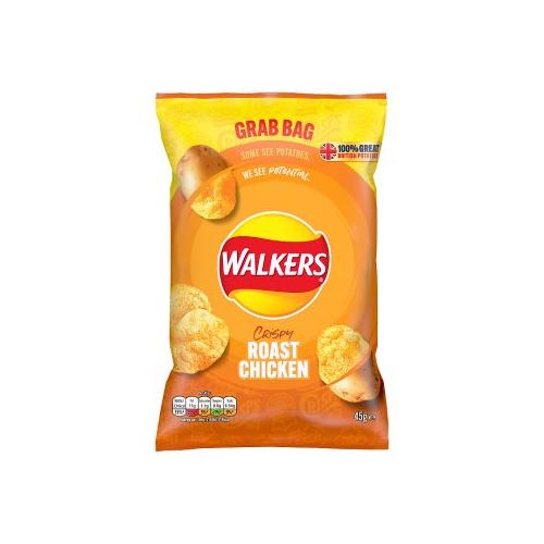 image of Walkers Roast Chicken Crisps 32.5g (BB 4/24)