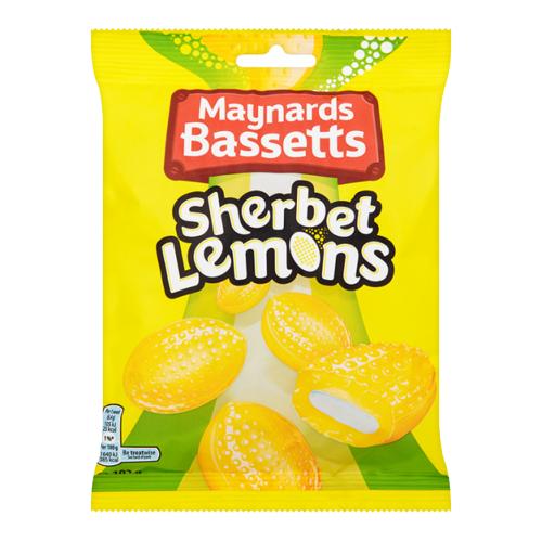 image of Maynards Bassetts Sherbet Lemons 192g