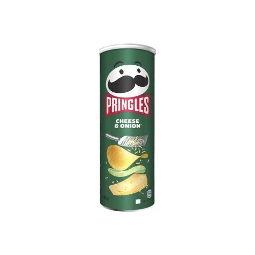 image of Pringles Cheese & Onion Crisps Can 165g