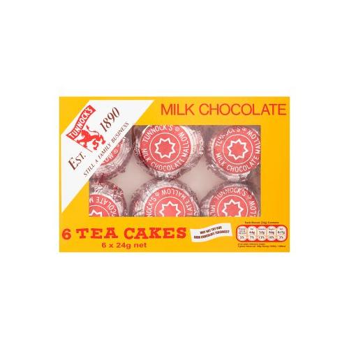 image of Tunnocks Milk Chocolate Tea Cakes 6 Pk Clearance - (BB 3/24)